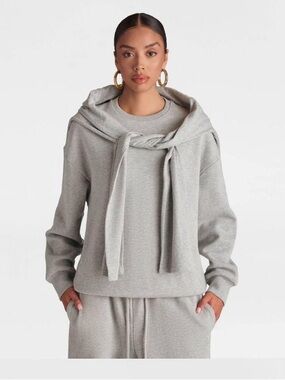 NWT KBB Double Layer gray Cozy Sweatshirt Set